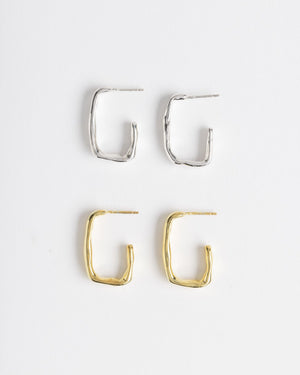 Cube Gold Earrings