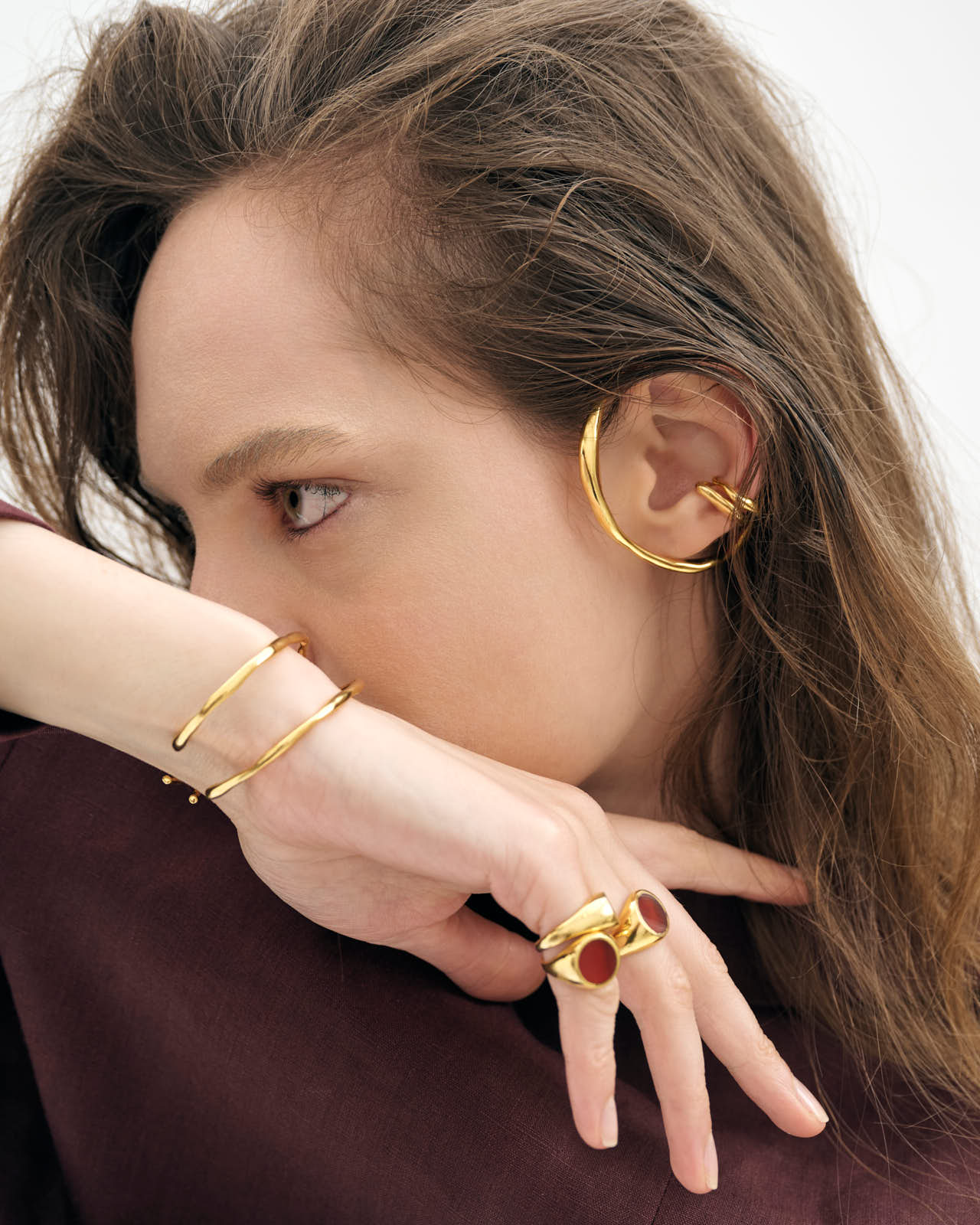Driblet Gold Cuff