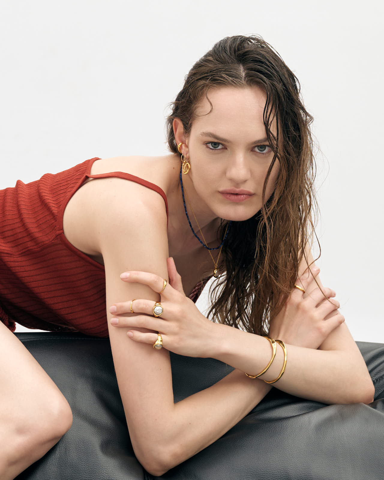 Fissure Gold Bracelet