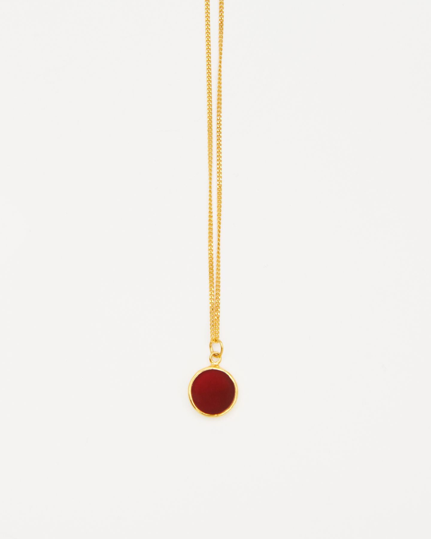 Crimson Small Gold Pendant