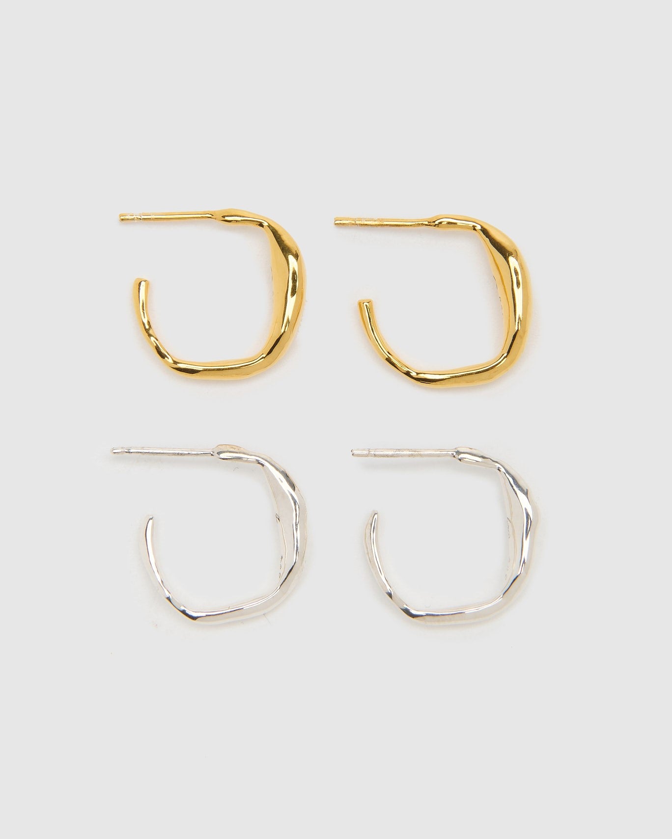 Ripples Small Gold Hoops