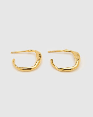 Ripples Small Gold Hoops