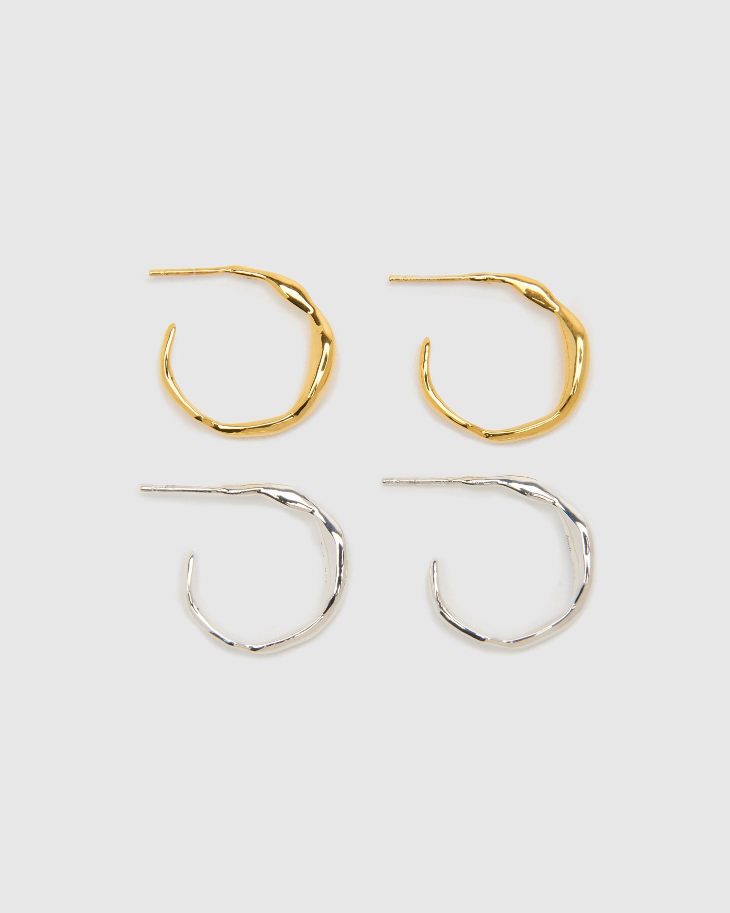 Ripples Large Gold Hoops