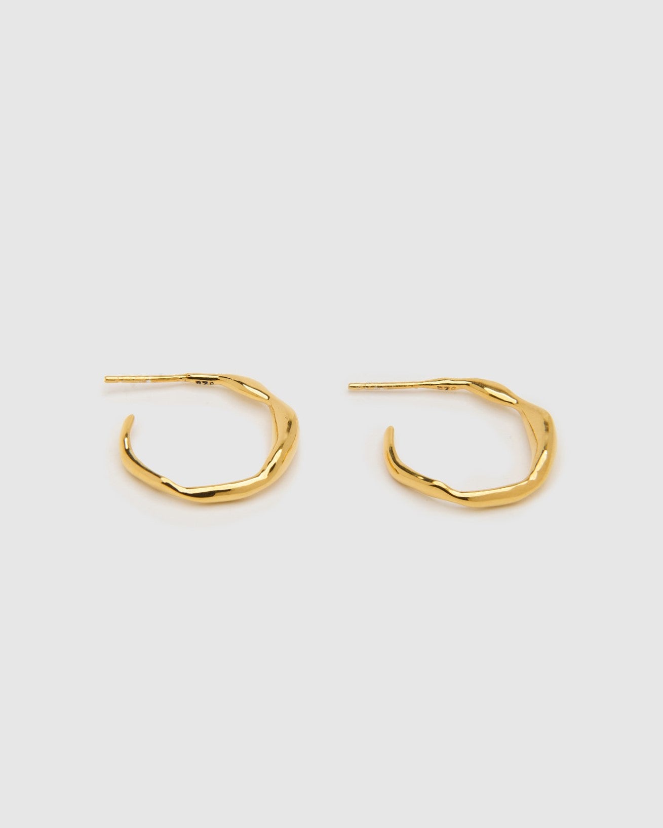 Ripples Large Gold Hoops