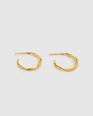 Ripples Large Gold Hoops