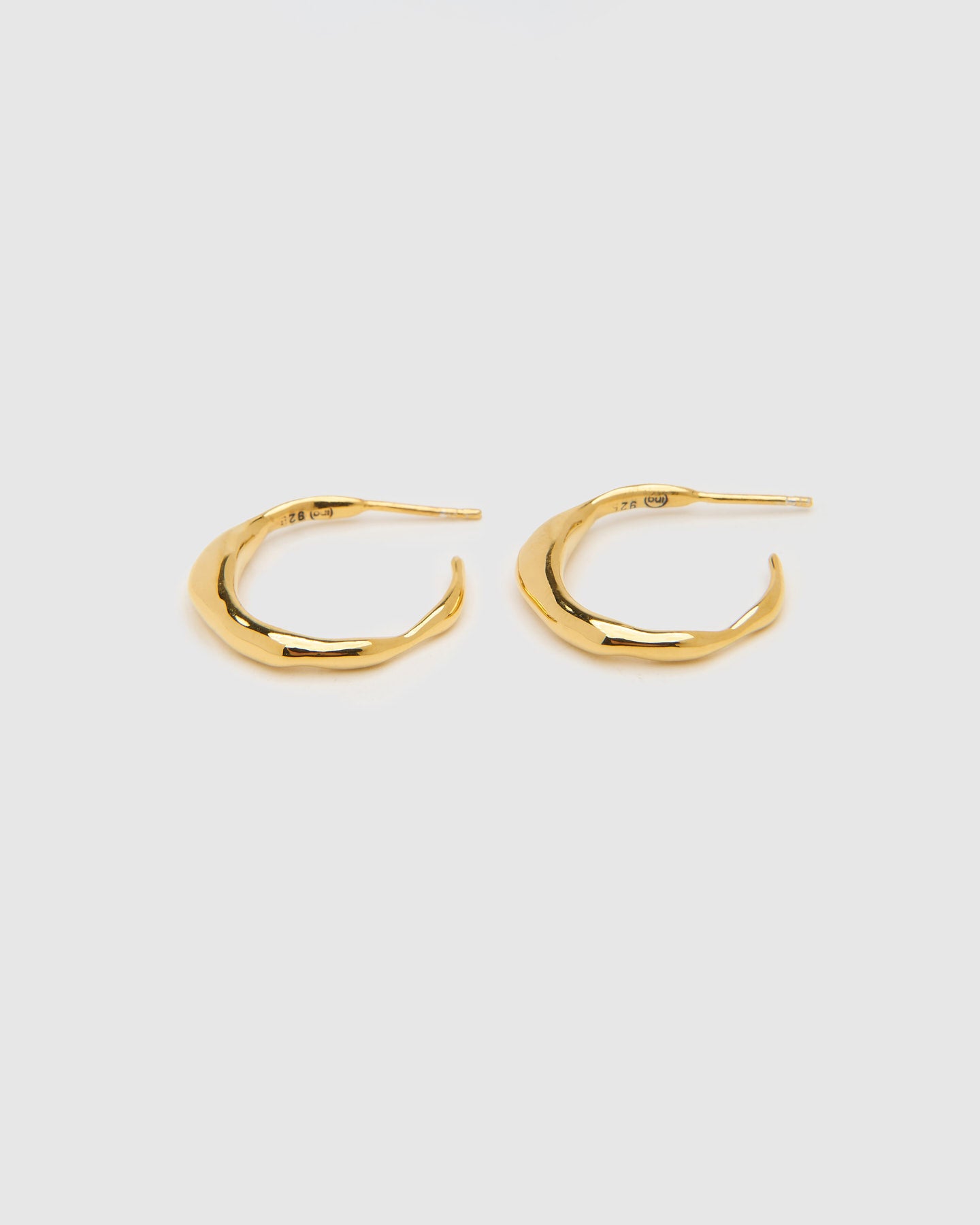 Wave Large Gold Hoops