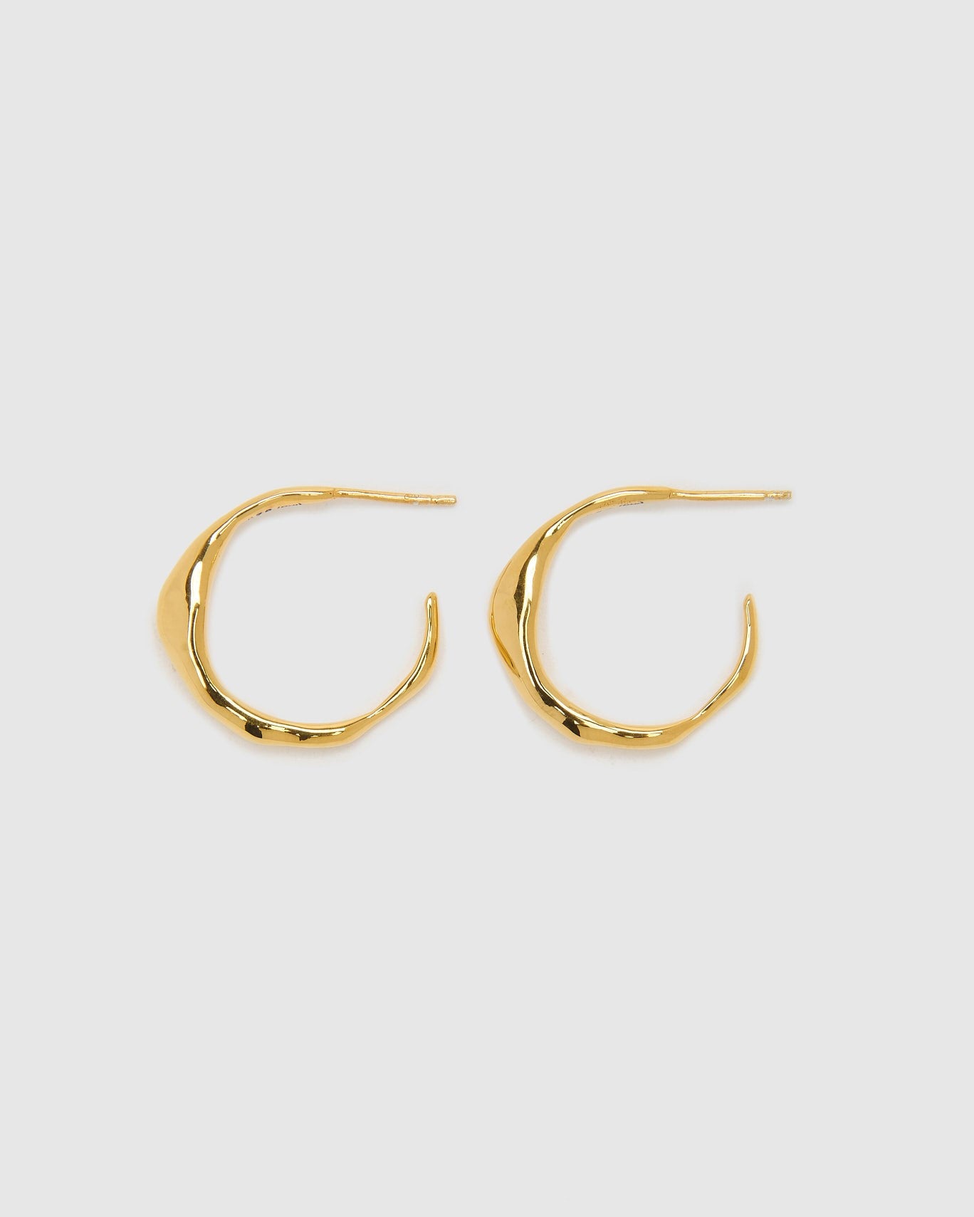 Wave Large Gold Hoops