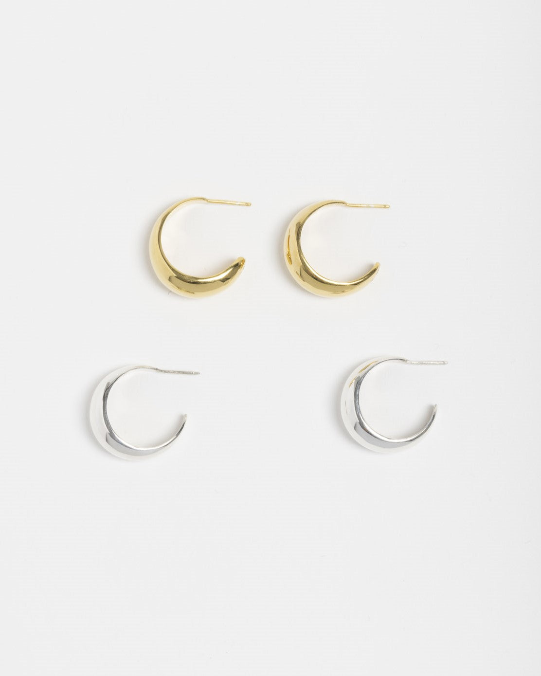 Dome Gold Earrings